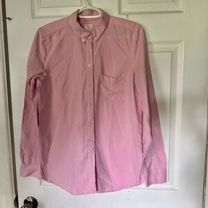 Gap Women’s Oxford Pink Button-Down Shirt Size Small Tall
